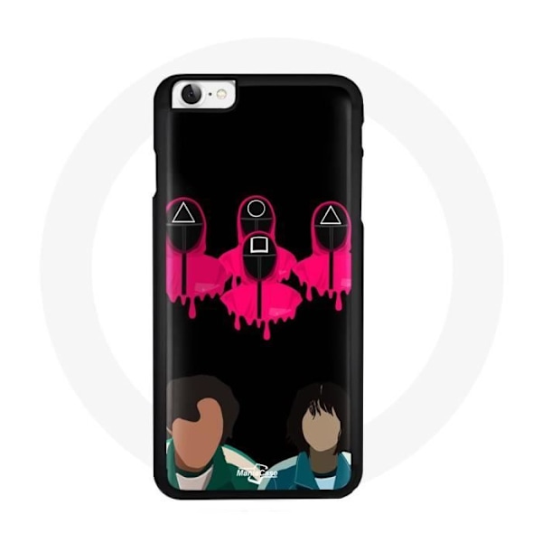 Cover - Unisex - Iphone 4 - Blød - Sort - Squid Game