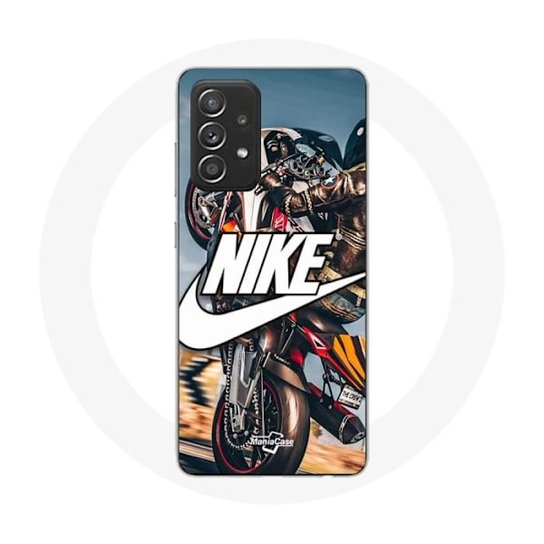 Coque - Nike - Samsung Galaxy A33 5G - Mjuk - Sportig - Motif Motorcykelhjul Vit