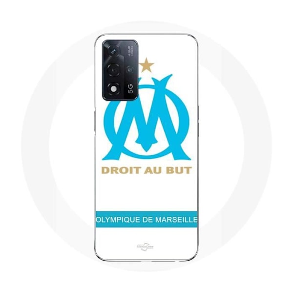 Coque Maniacase för Oppo A93s 5G med olympiska marseille-logotypen i vitt bakgrund