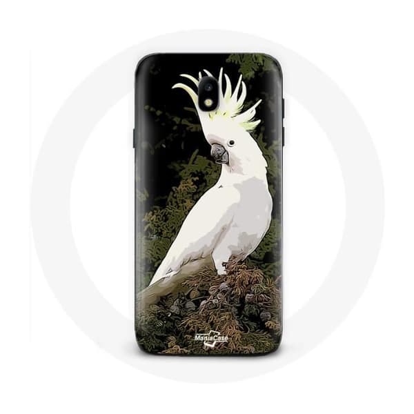 Coque - Kakaduer - Samsung Galaxy J3 2017 - Blød - Hvid - Papegøjer Vit