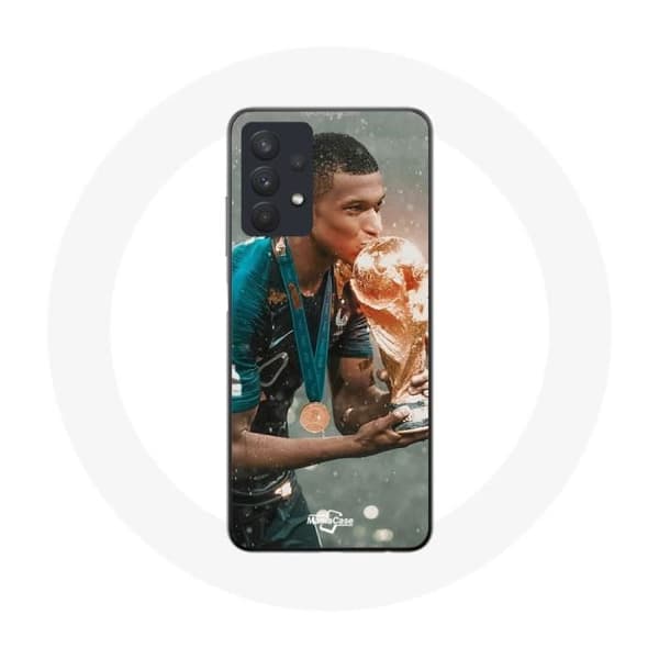 Coque - Mbappé - Samsung Galaxy A32 5G - Mjuk - Sportig - Vit