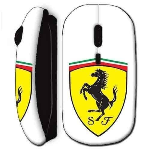 Trådlös mus Ferrari logotyp svart