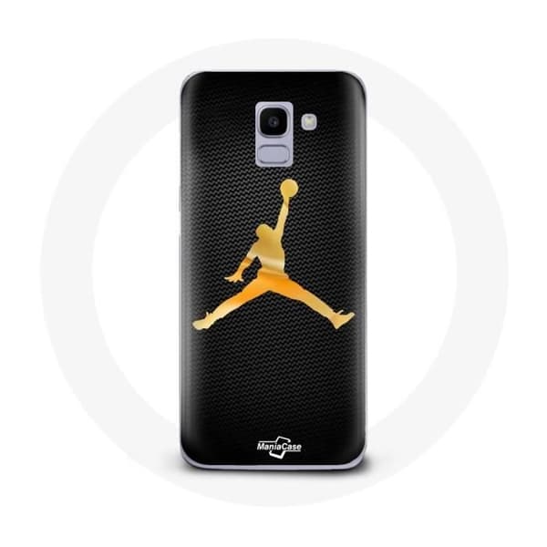 Coque - Luft - Samsung Galaxy J6 2018 - Gul - Michael Jordan Logo - Blød Gul