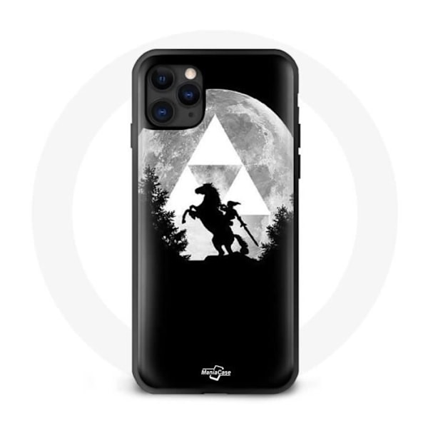Skydd - Maniacase - Iphone 13 Mini - Svart - Mjukt - Zelda-mönster Svart
