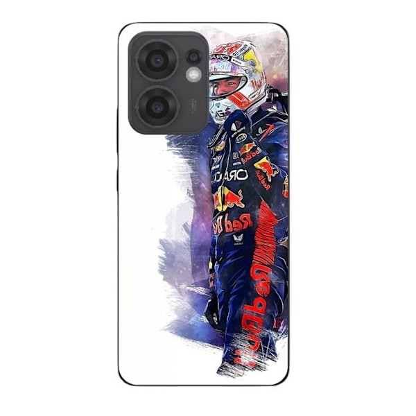 Coque Maniacase För Oppo Reno 13F F1 Max Verstappen Bakgrundsbild Svart