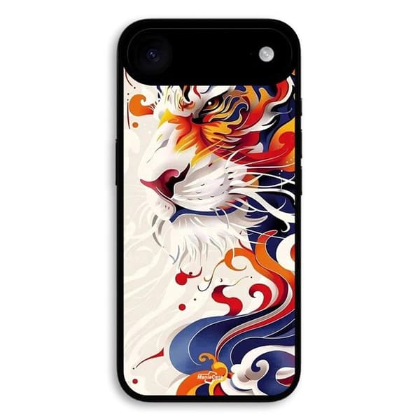 Coque för iPhone 17 Air med abstrakt tigermönster
