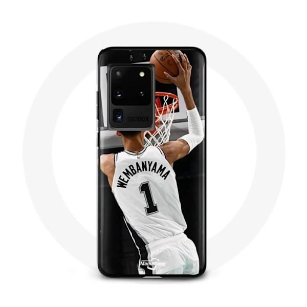 Coque Samsung Galaxy S20 Ultra Victor Wembanyama n°1 San Antonio Spurs Dunk