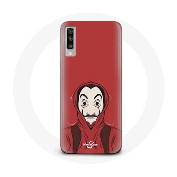 Coque för Samsung Galaxy A50 La Casa de Papel målning Dali-mask.