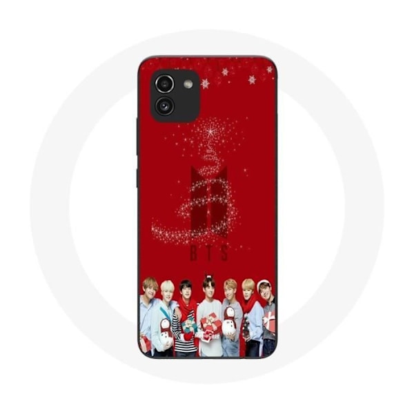 Coque för Samsung Galaxy A03 BTS Bangtan Boys Röd Bakgrund Julklapp 2023