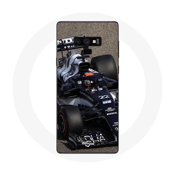 Coque för Samsung Galaxy Note 9 Formel 1 Yuki Tsunoda F1-förare Blå
