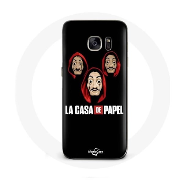 Coque för Samsung Galaxy S6 Edge La casa de papel Mask och Logotyp