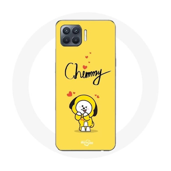 Coque för Oppo A93 BTS Bangtan Killar BT21 Chimmy Jimin Gul Bakgrund