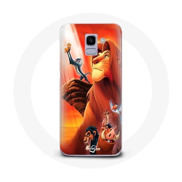 Skydd för Samsung Galaxy A6 2018 Lejonkungen Simba och Mufasa