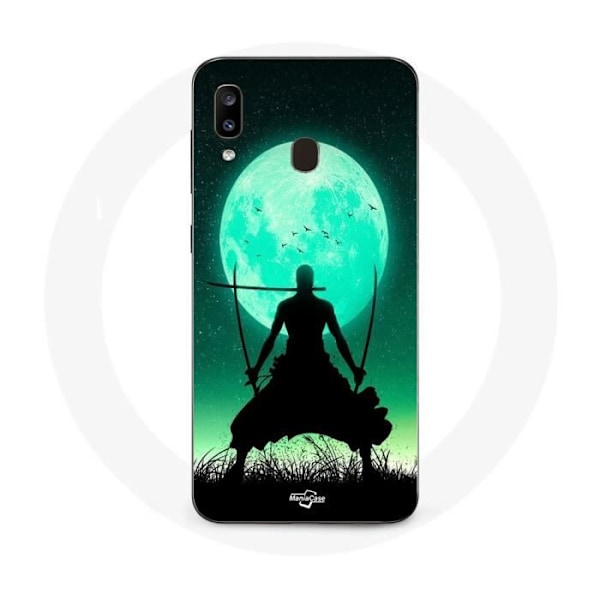 Coque Samsung Galaxy A20e Roronoa Zoro tre katanas full moon
