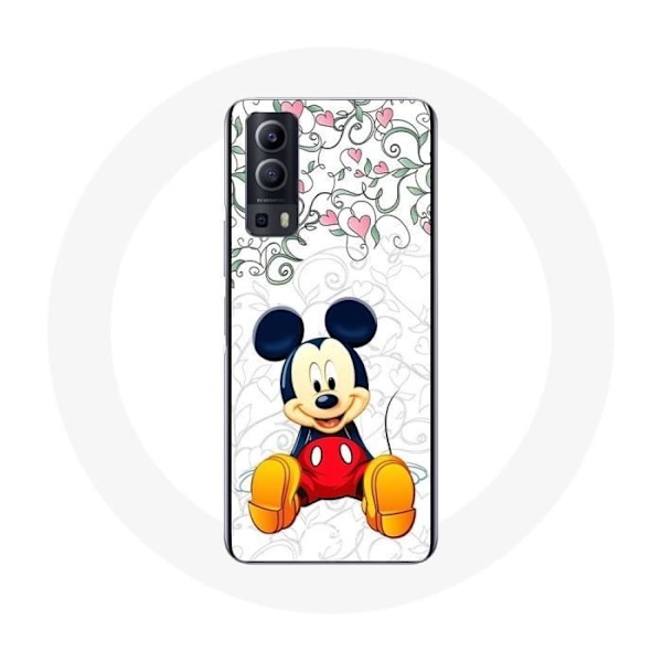 Skyddande skal - Maniacase - Vivo Y72 - Musse Pigg - Blommor - Hjärtor Flerfärgad