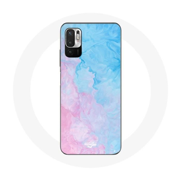 Cover til Xiaomi Redmi Note 10 5G Blå rosa baggrund