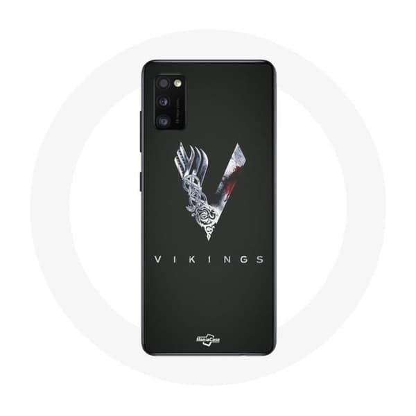 Cover til Samsung Galaxy S20 Plus Vikings Serie Sæson 6 logo V Sværd Grå Sort Baggrund