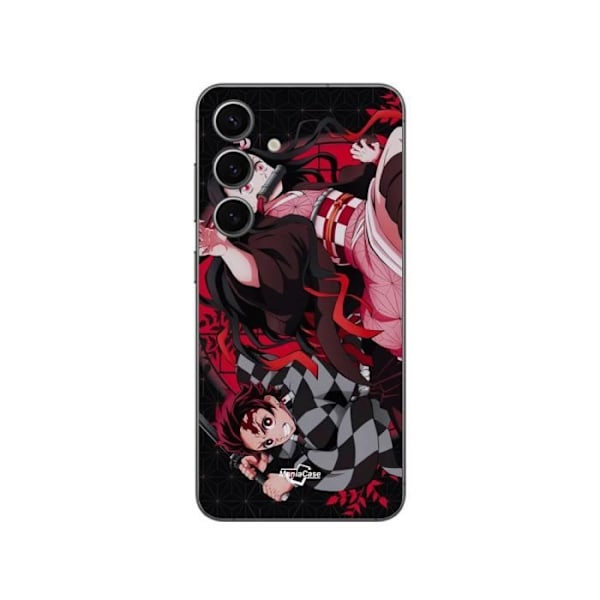 Coque - Maniacase - Samsung Galaxy S24 FE - Mjuk - Svart - Demon Slayer