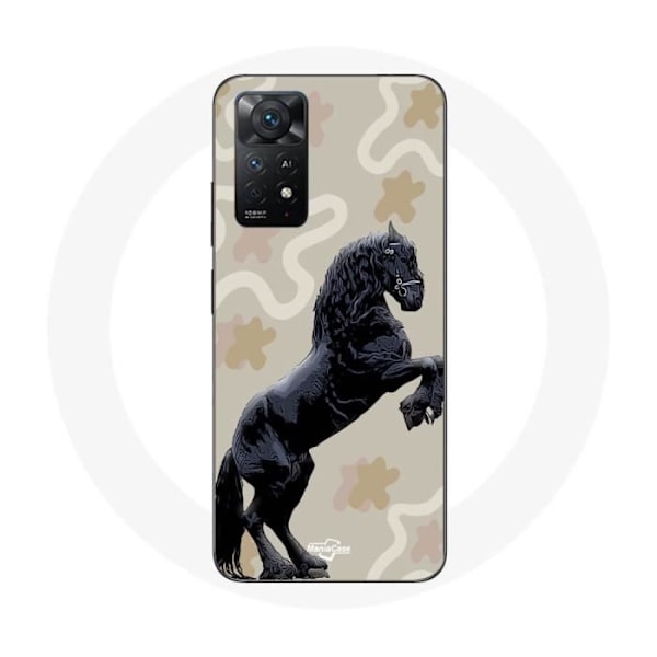 Coque Redmi Note 11 Pro 5G Frison Svart Hästkapplöpning