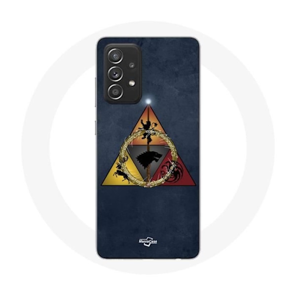 Coque för Samsung Galaxy A33 5G Game of Thrones Säsong 8 Järntronen Triangel Logotyp Baratheon Lannister Stark och Targaryen