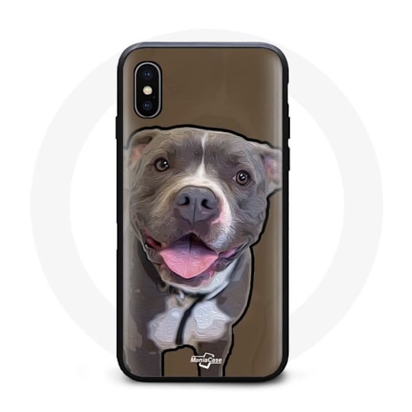 Coque iPhone XS Max Harmaa Pitbull