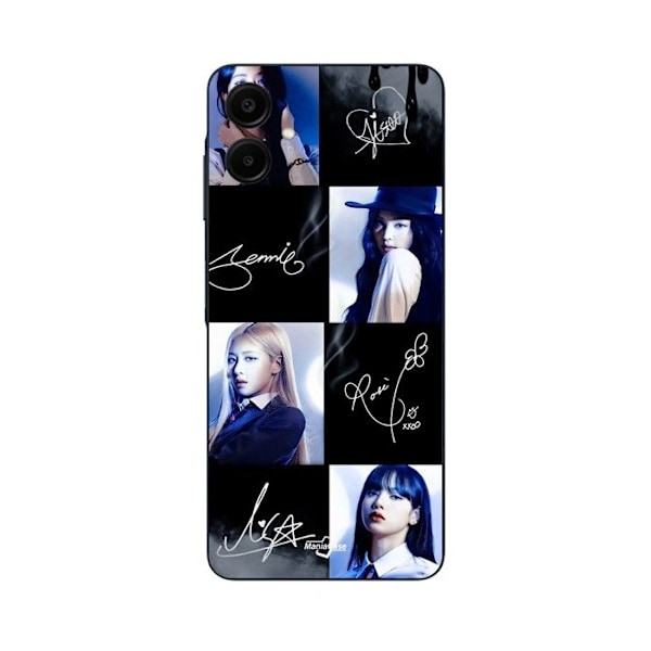 Coque för Samsung Galaxy A06 Blackpink signaturfoto Maniacase Svart