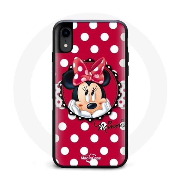 Coque - Maniacase - Iphone X - Minnie Mouse Chat - Silikone - Blød svart