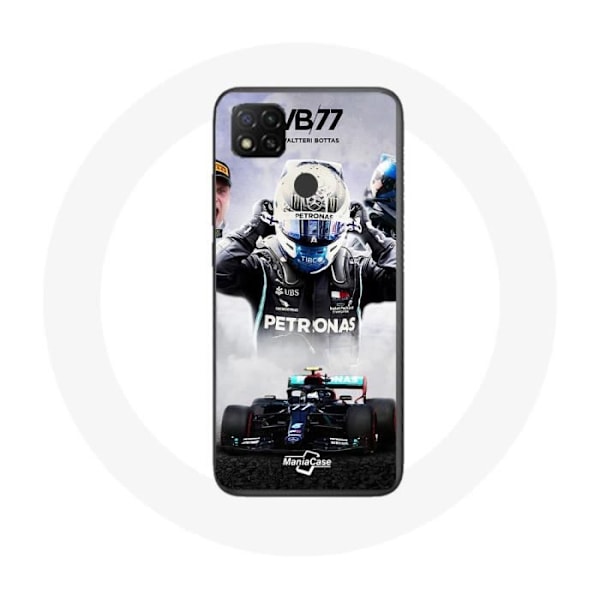 Coque Xiaomi Redmi 9C Formule 1 Valtteri Bottas F1-förare Svart