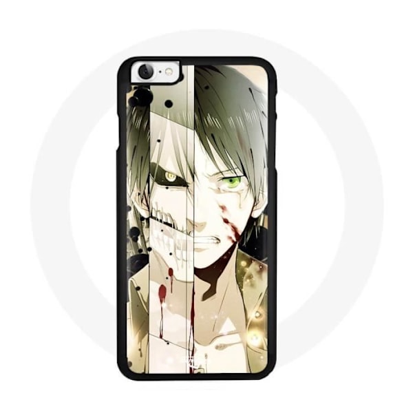 Coque - Maniacase - Iphone 7 - Eren Attack on Titans - Silikon - Mjuk svart