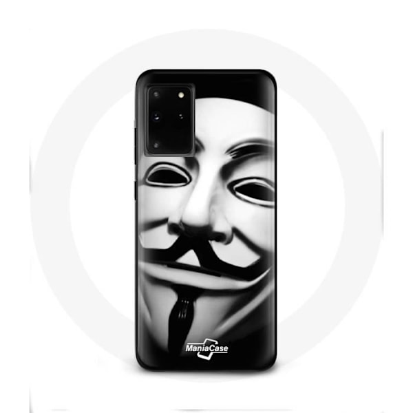 Coque - Vi är legion - Samsung Galaxy S11 Plus - Mjuk - Vit - Anonym mask