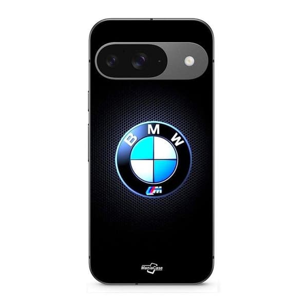 Skal för Google Pixel 9 Bmw Logotyp M lysande kolfiber svart