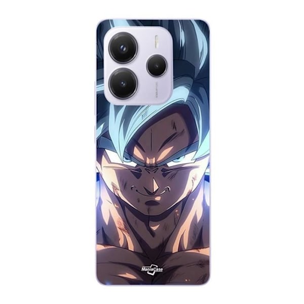 Coque - Maniacase - Xiaomi Redmi Note 14 5G - Dragon Ball Z GOKU - Mjuk - Svart