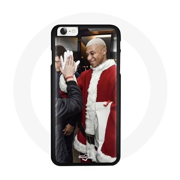 Coque maniacase för Iphone 8 Mbappé Fotboll Glad jul Svart
