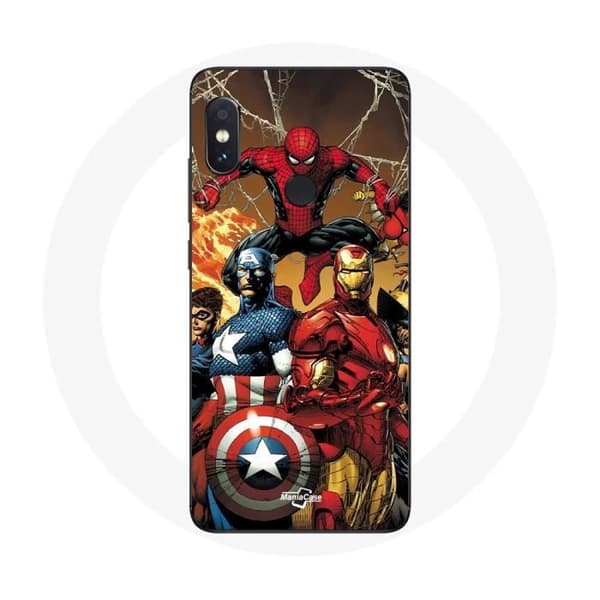 Coque för Xiaomi Redmi Note 5 AI Dual Camera Avengers invaders Gamla soldater