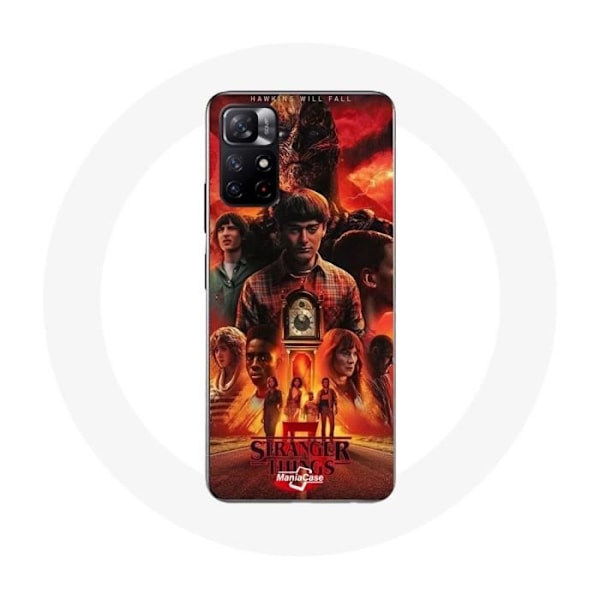 Coque - Maniacase - Xiaomi Redmi Note 11s 5G - Svart - Mjuk - Stranger Things Säsong 5