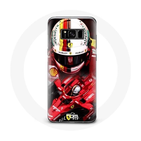 Coque för Samsung Galaxy S8 plus Formel 1 Sebastian Vettel F1 Röd
