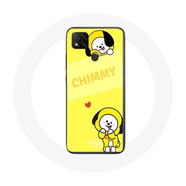 Coque för Xiaomi Redmi 9C BTS Bangtan BT21 Chimmy Jimin Gul bakgrund