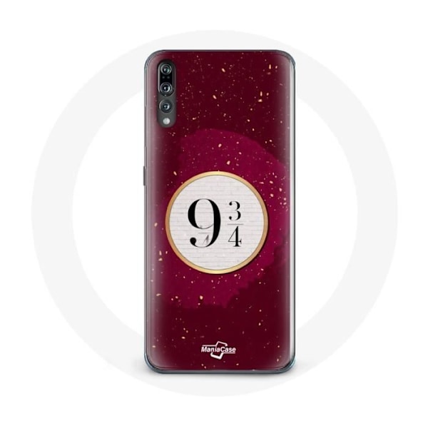 Skal till Huawei P20 - Harry Potter - Väg 9 3/4 - Mjuk - Röd - Skydd