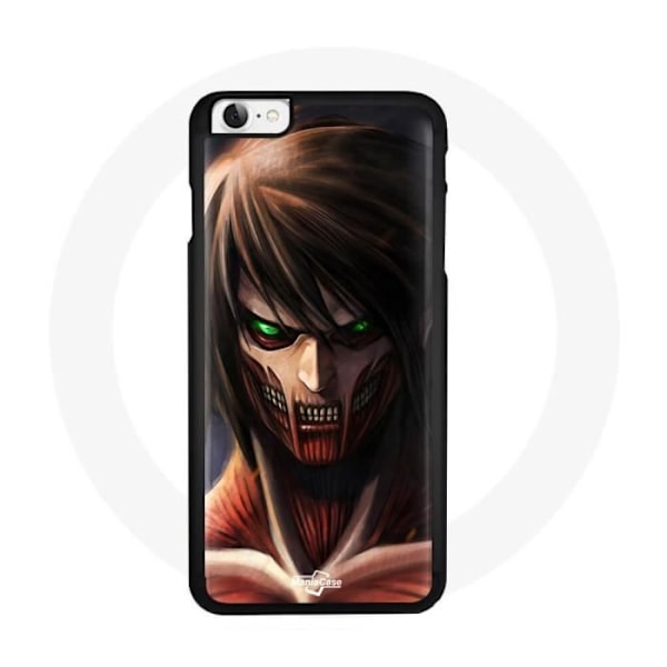 Coque - Maniacase - Iphone 4 - Eren Attack on Titans - Silikon - HD-skydd svart