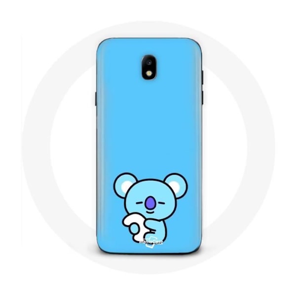 Coque för Samsung Galaxy J5 2017 Bangtan BTS BT21 Koya RM Blå Bakgrund