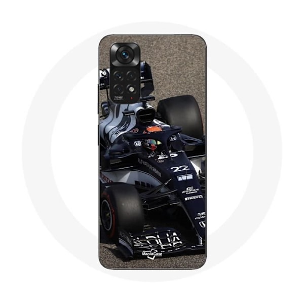 Coque för Xiaomi Redmi Note 11S Formule 1 Yuki Tsunoda F1-förare Blå