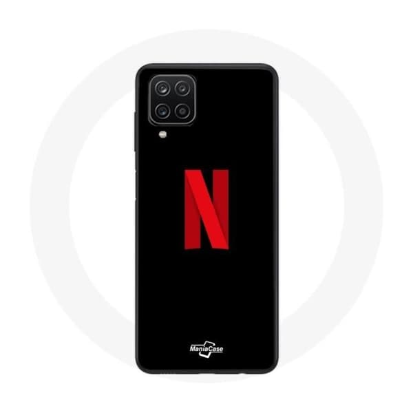 Cover til Samsung Galaxy A22 4G Netflix Logo rød sort baggrund