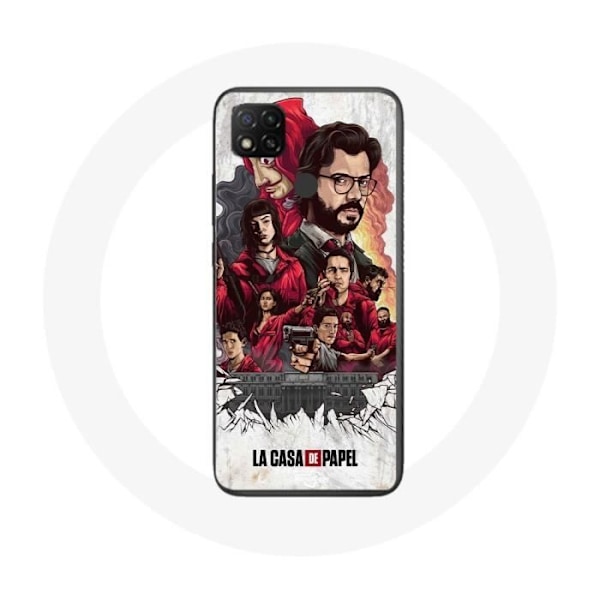 Coque - Maniacase - Xiaomi Redmi 9C - La Casa De Papel - Mjuk - Konst - Blandad
