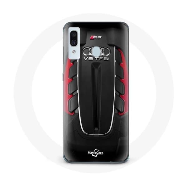Coque Samsung Galaxy A30 Audi RS Punainen logo