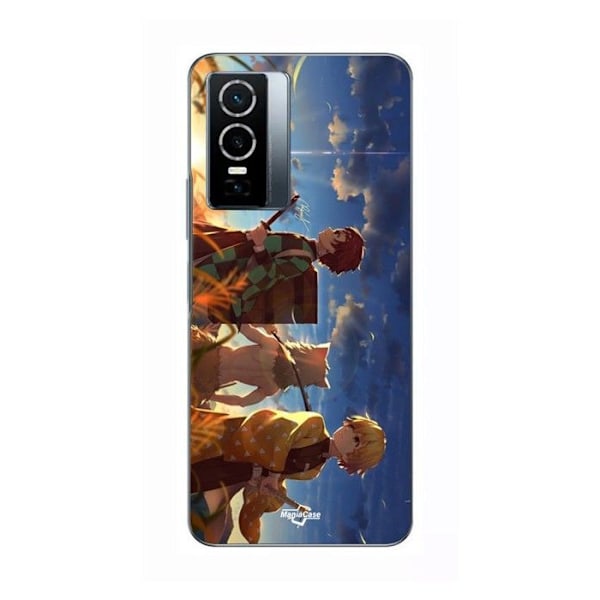 Coque För Vivo Y76 5G Tanjiro Inosuke och Zenitsu Maniacase svart