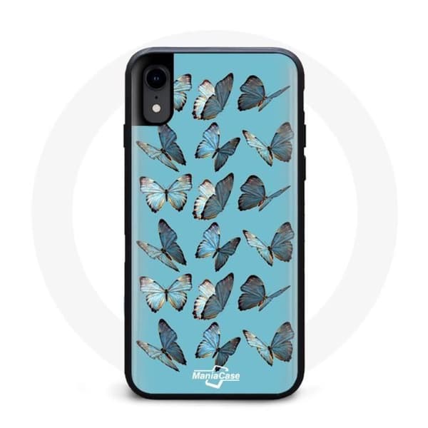 Iphone X kuoret metsä perhoset sininen