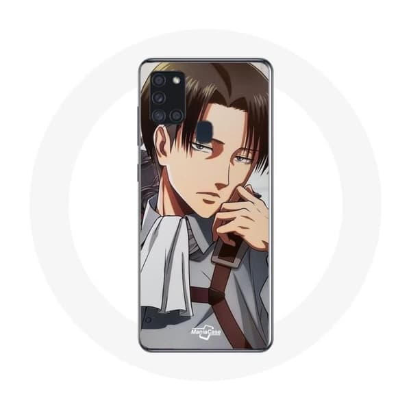 Coque pour Samsung Galaxy A21S Attack on Titan Levi Ackerman Manga