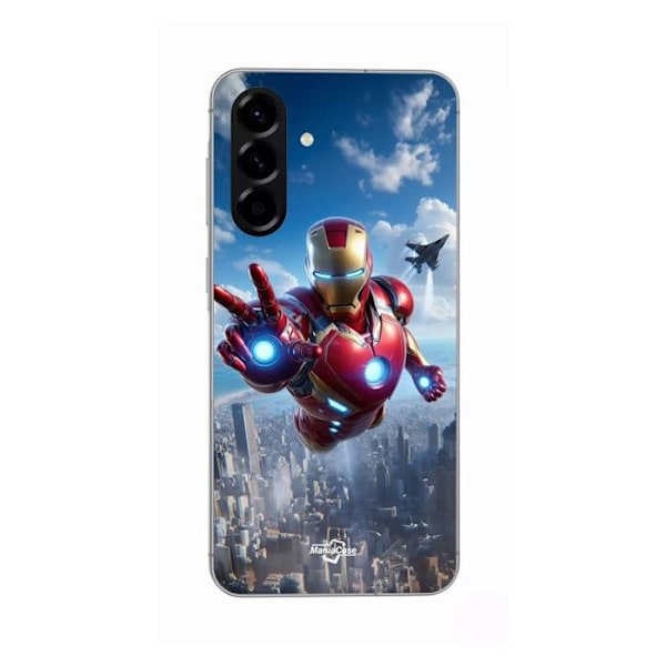 Coque - Maniacase - Samsung Galaxy A56 - Silikon - Svart - Iron Man Attaque Svart