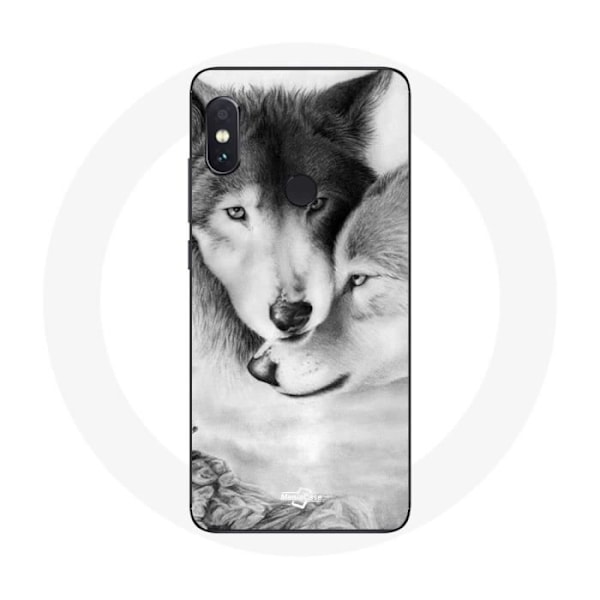 Skal för Xiaomi Redmi Note 5 Pro Varg Duo djur