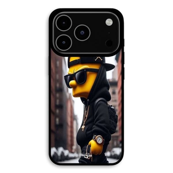 Coque för iPhone 17 Pro Max Simpson Bart Jordan Maniacase Svart